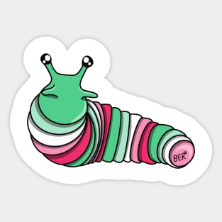 Abrosexual Pride Fidget Slug Sticker